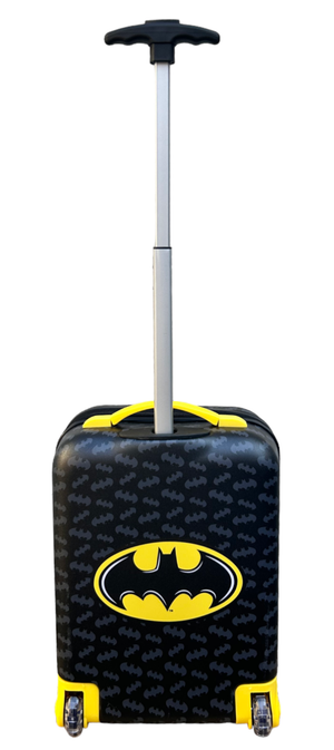 Trolley da Viaggio Batman Mini Valigia 2 Ruote in ABS Manico Allungabile - L09298mc