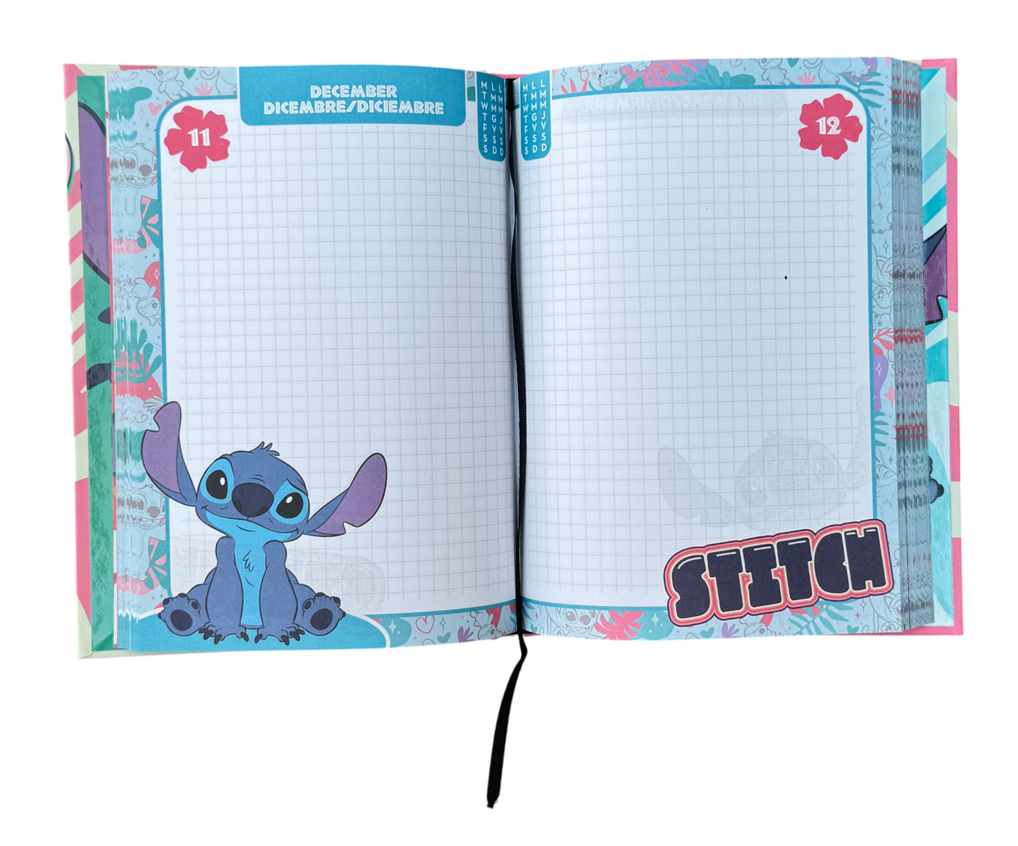 Diario Stitch e Angel DISNEY Agenda 10 Mesi Non Datato Scuola Elementare Media - 74330a3251
