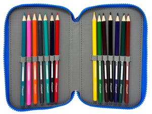 Astuccio 3 Zip Scuola Super Mario Multiscomparto Portacolori Giotto - 41210