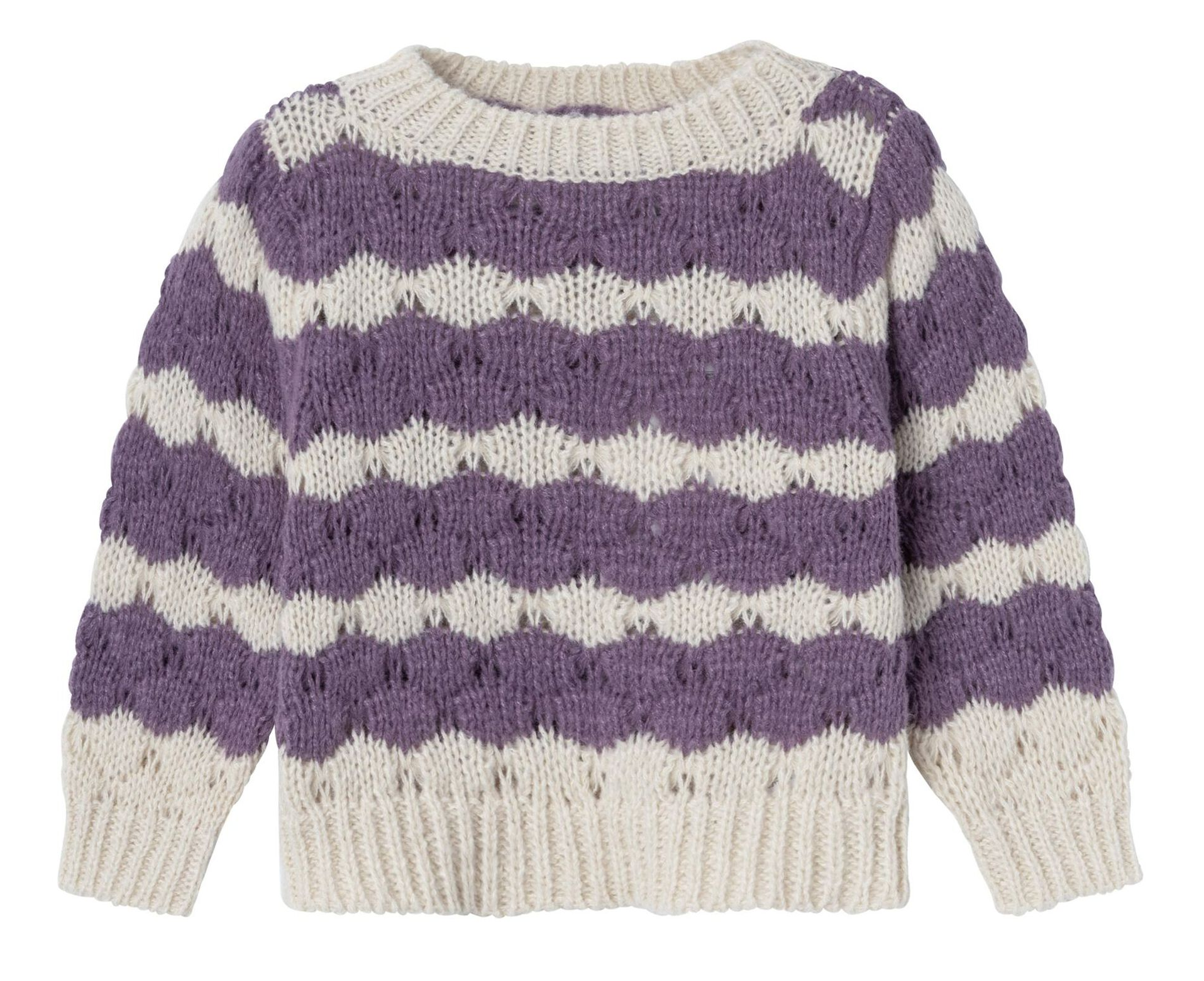 Maglione a Righe Maglietta Bambina - 13233150viola