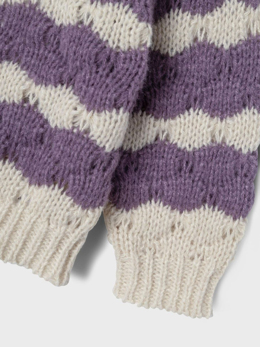 Maglione a Righe Maglietta Bambina - 13233150viola