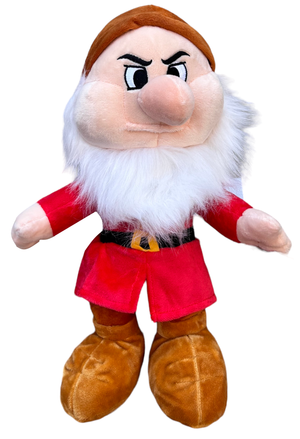 Peluche Nano Brontolo DISNEY Pupazzo Biancaneve e i 7 Nani 28 CM
