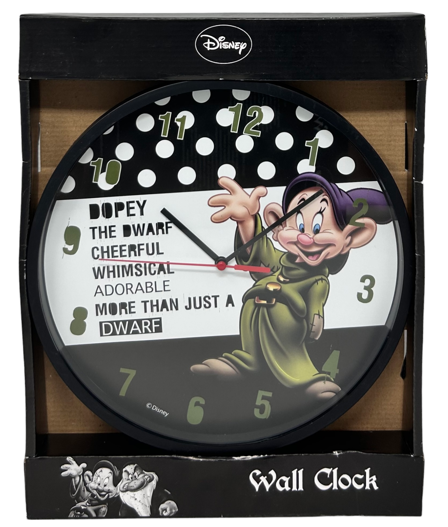 Orologio da Parete Cucciolo DISNEY Biancaneve e i 7 Nani Diametro Cm. 25