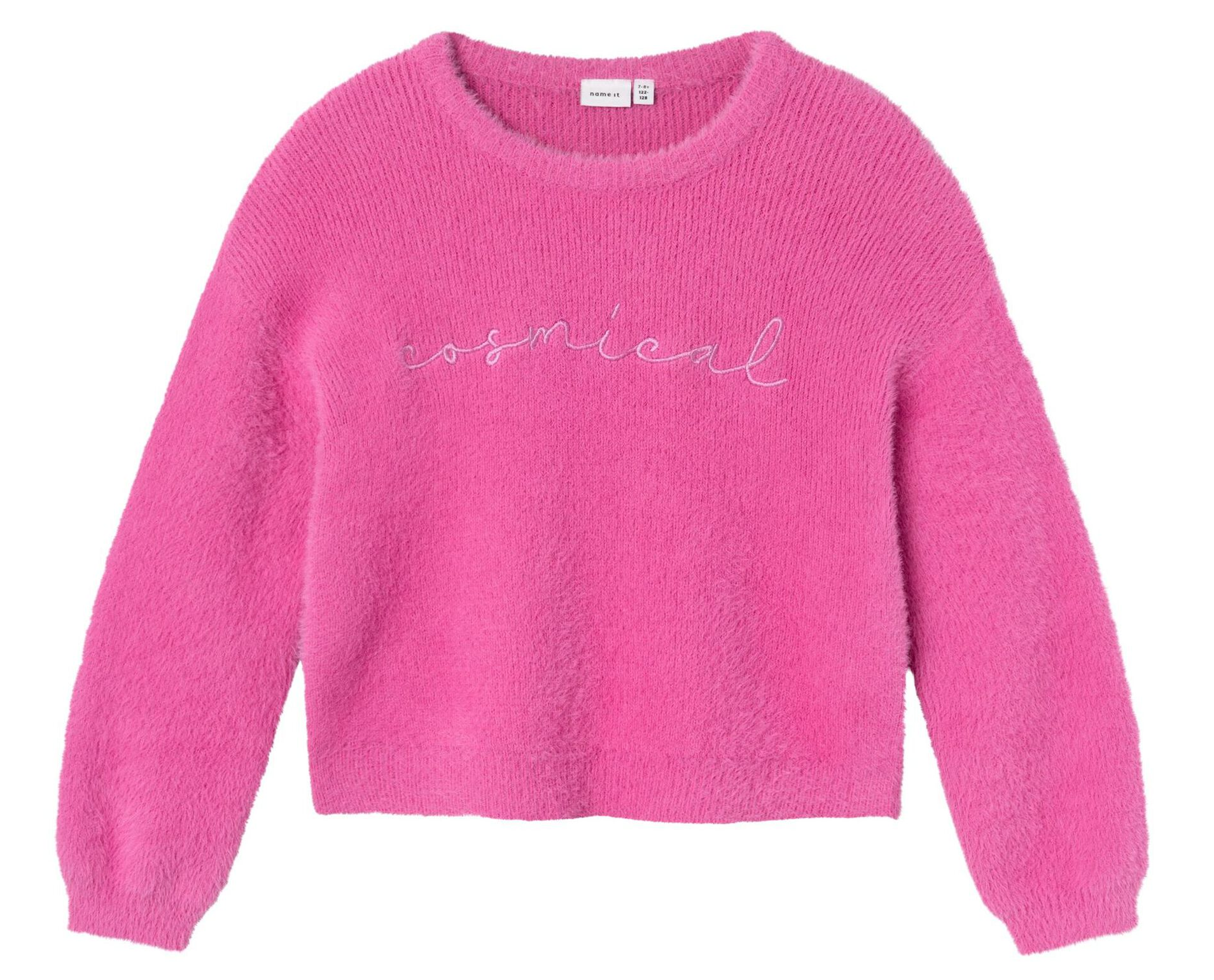 Maglione Corto Lavorato a Maglia Maglietta Bambina - 13233078fuxia
