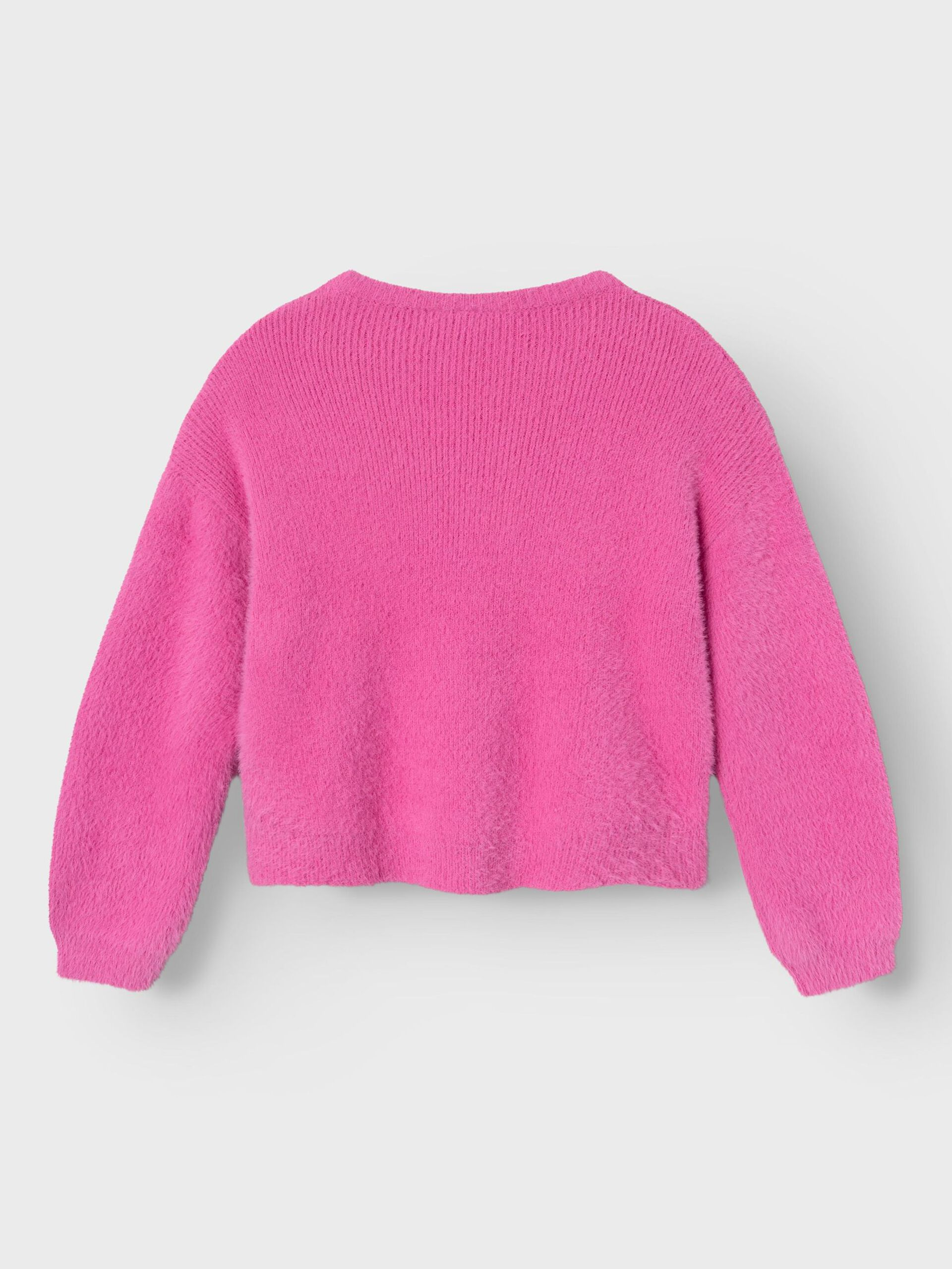 Maglione Corto Lavorato a Maglia Maglietta Bambina - 13233078fuxia