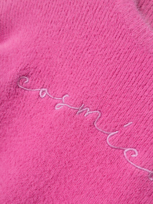 Maglione Corto Lavorato a Maglia Maglietta Bambina - 13233078fuxia