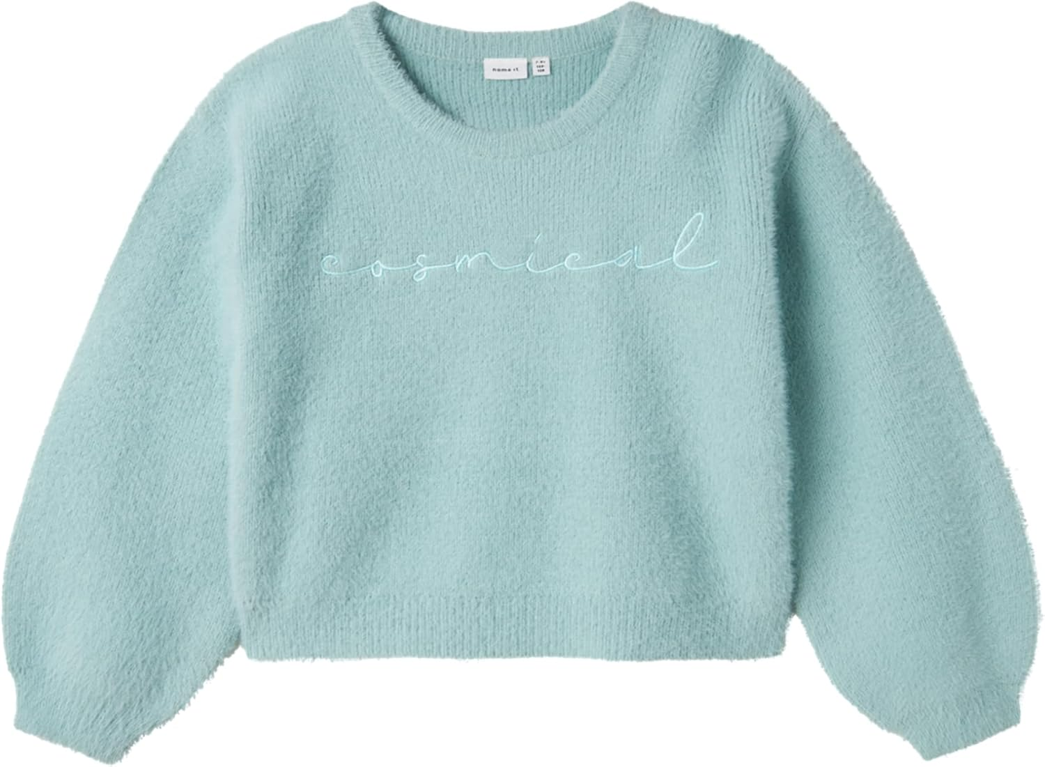 Maglione Corto Lavorato a Maglia Maglietta Bambina - 13233078verdeacqua
