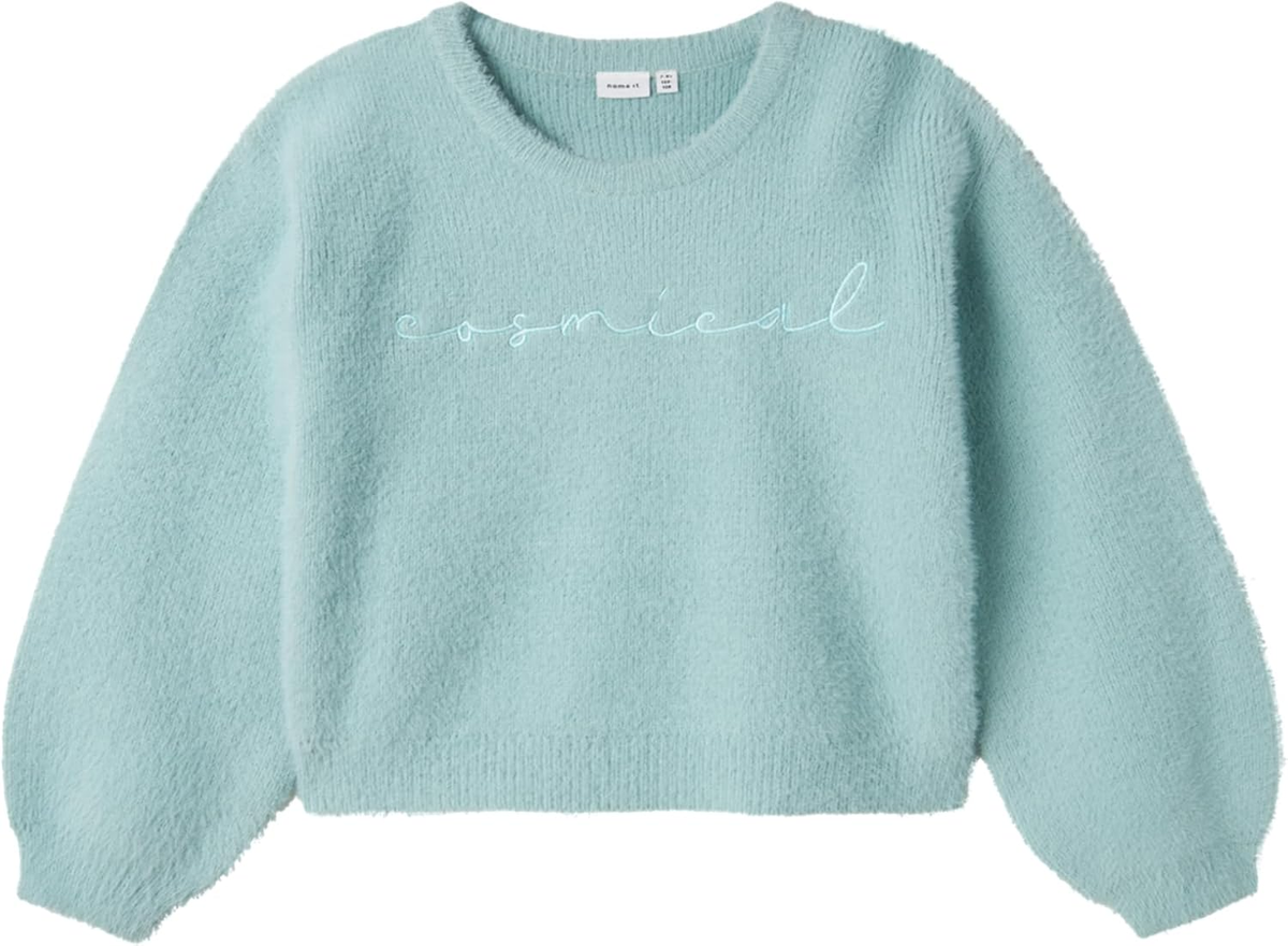 Maglione Corto Lavorato a Maglia Maglietta Bambina - 13233078verdeacqua