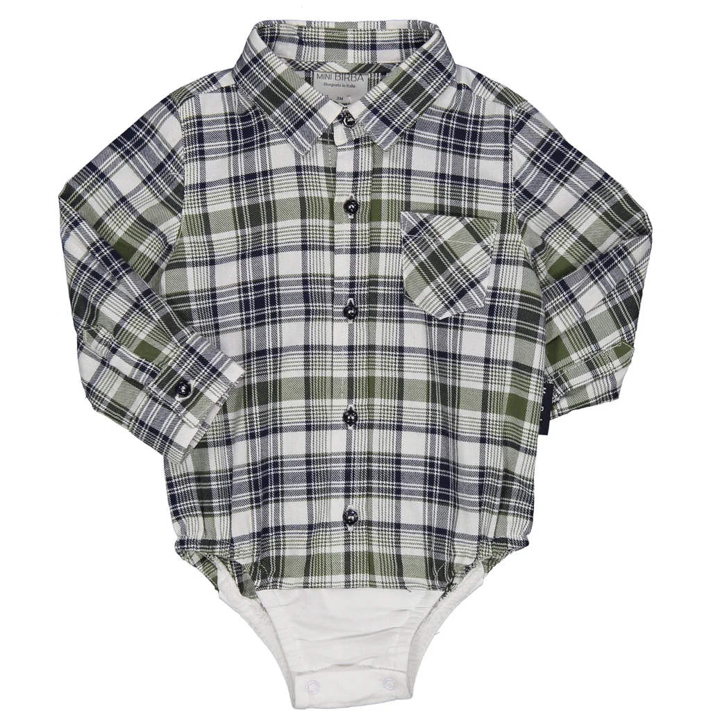 Camicia M.l. Body Fantasia Scozzese Neonato - 90002.00.92z
