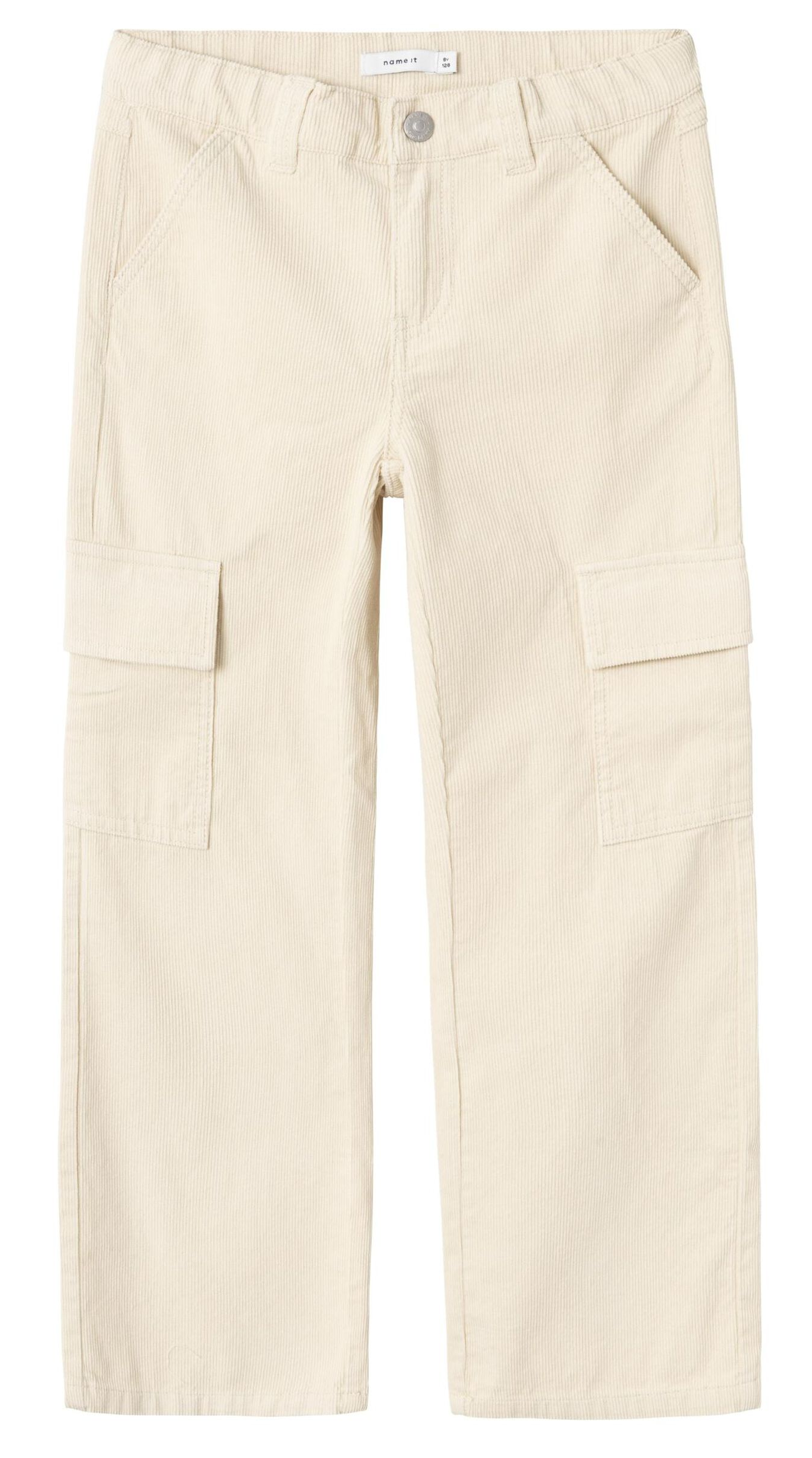 Pantalone Cargo in Velluto con Tasche Vita Regolabile Bambino - 13232639