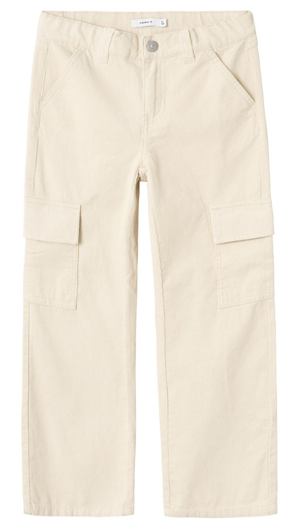 Pantalone Cargo in Velluto con Tasche Vita Regolabile Bambino - 13232639