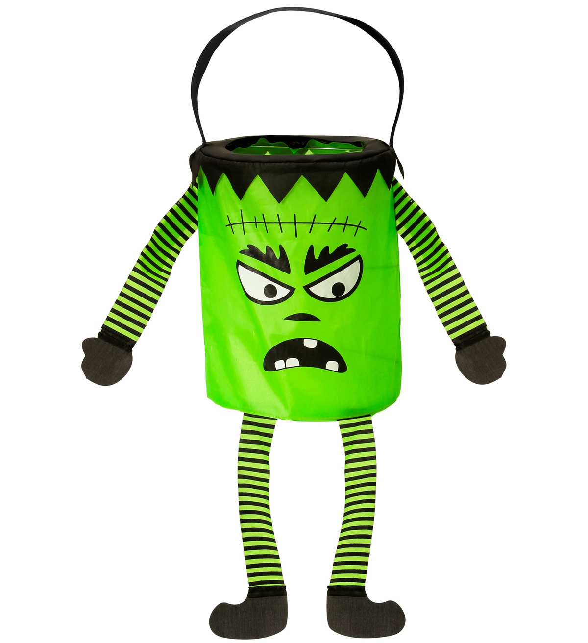 Borsa Dolcetto O Scherzetto Mostro con Gambe Braccia Cestino Accessori Halloween Carnevale - 00779