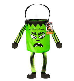 Borsa Dolcetto O Scherzetto Mostro con Gambe Braccia Cestino Accessori Halloween Carnevale - 00779
