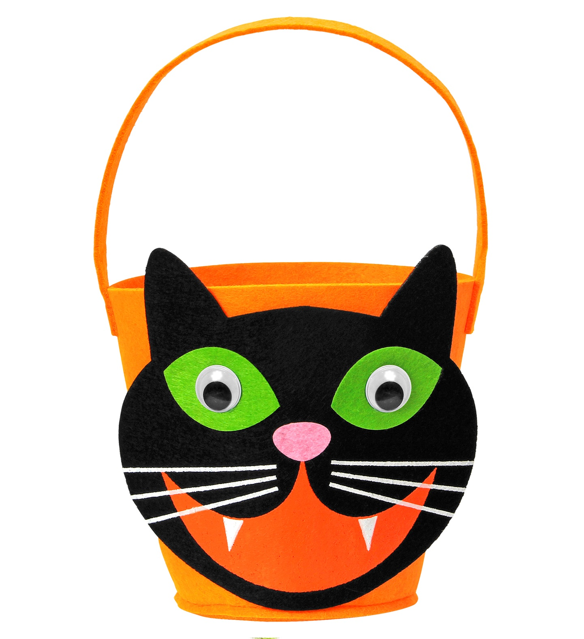 Cestino Dolcetto O Scherzetto Gatto Borsetta Accessori Halloween Carnevale - 01349