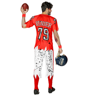 Vestito Carnevale Giocatore di Football Americano Zombie Travestimento Costume Halloween Adulto - 0315 Adulto