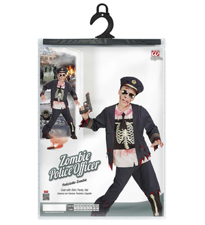 Vestito Carnevale Poliziotto Zombie Travestimento Costume per Halloween da Bambino - 0753