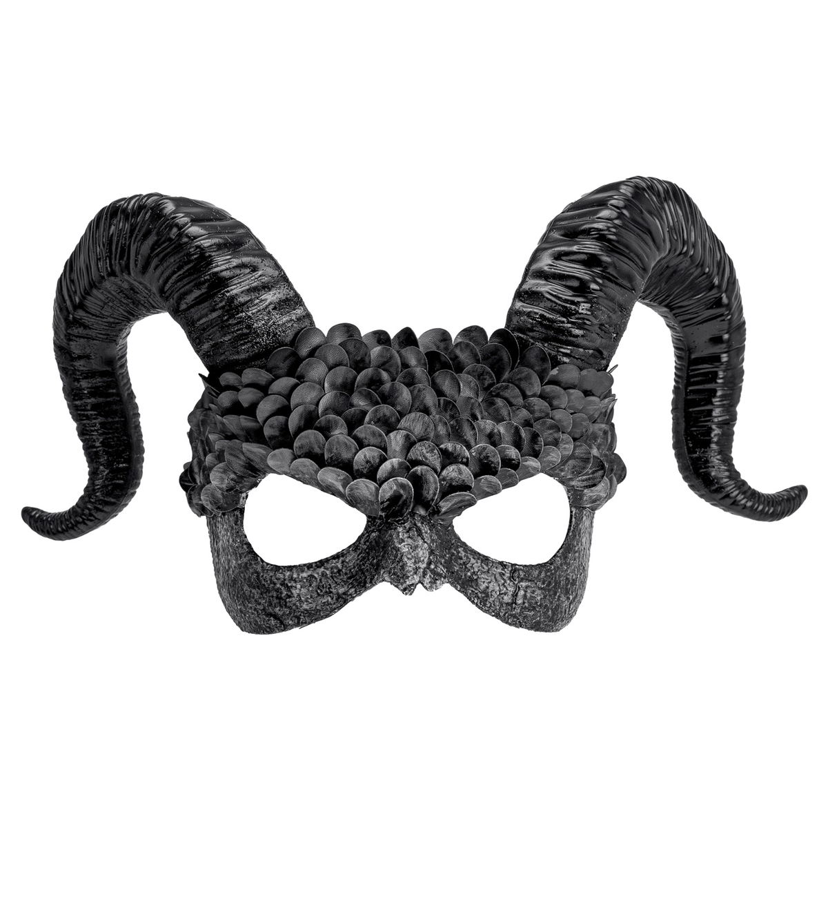 Maschera Commedia Dell'arte Demone Accessori Travestimento Halloween - 08483