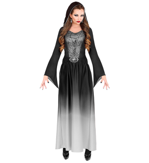 Vestito Carnevale Dama Gotica Travestimento Costume Halloween Adulto - 0961