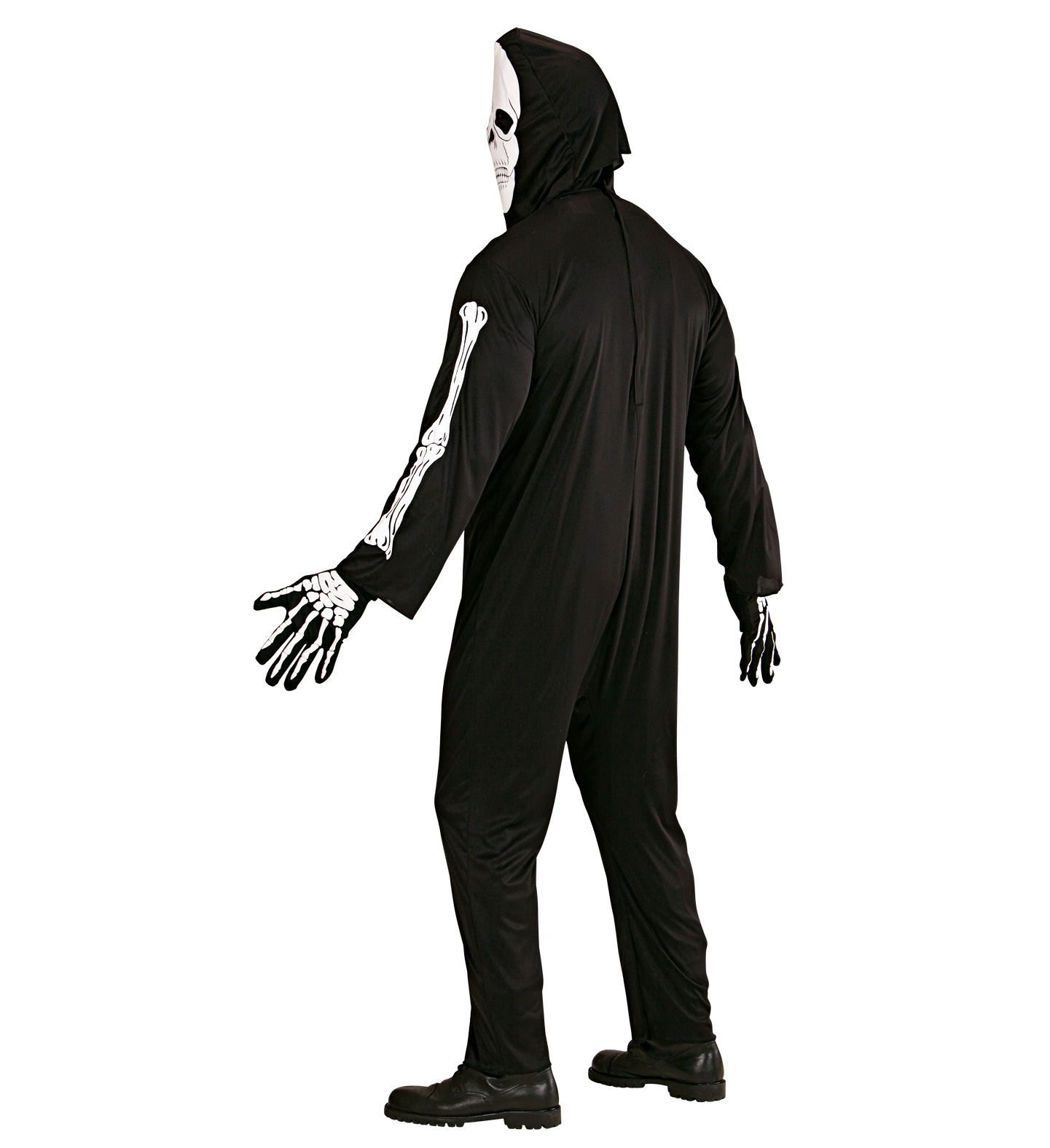 Vestito Carnevale Scheletro Travestimento Costume Halloween Adulto - 3928