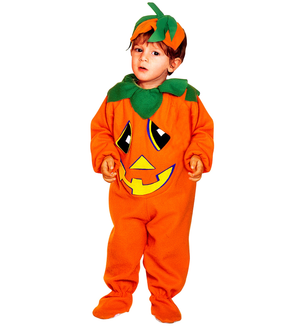 Vestito Carnevale Zucca Travestimento Costume per Halloween da Bambino - 3618