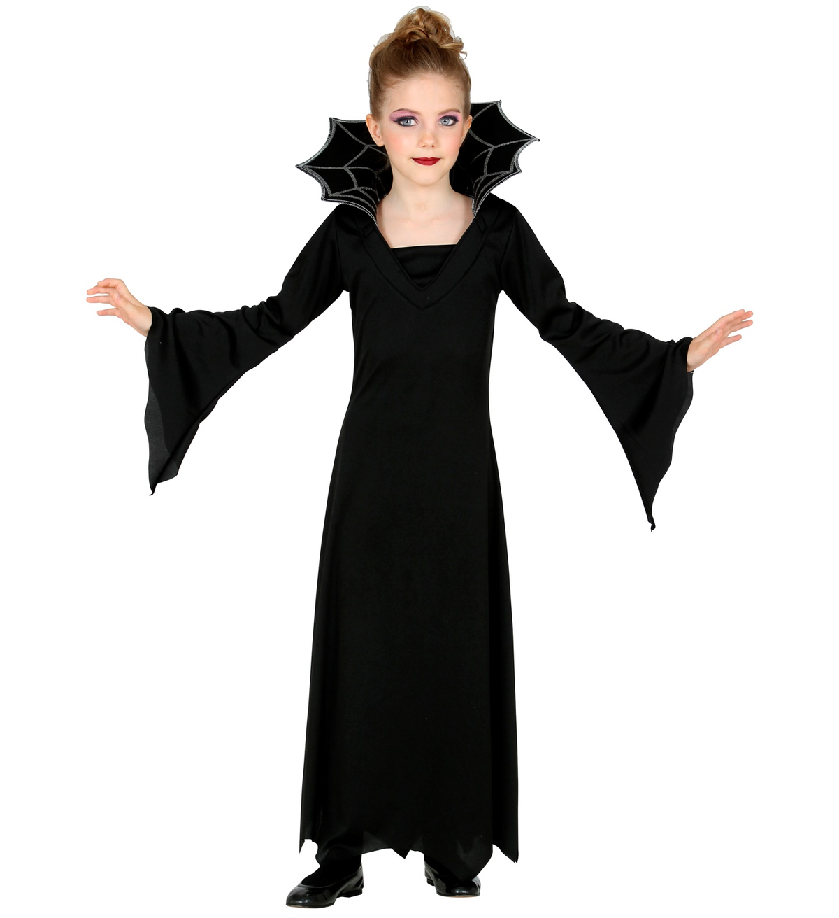 Vestito Carnevale Vampiressa Travestimento Costume per Halloween da Bambino - 5238