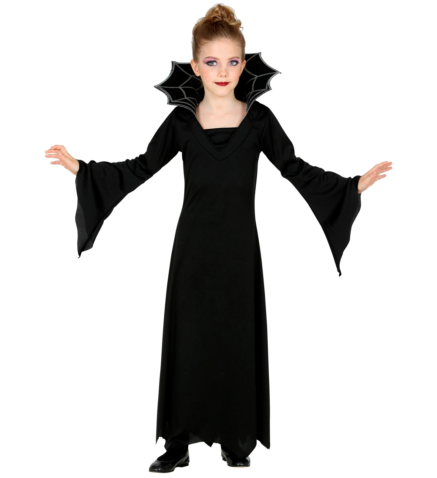 Vestito Carnevale Vampiressa Travestimento Costume per Halloween da Bambino - 5238