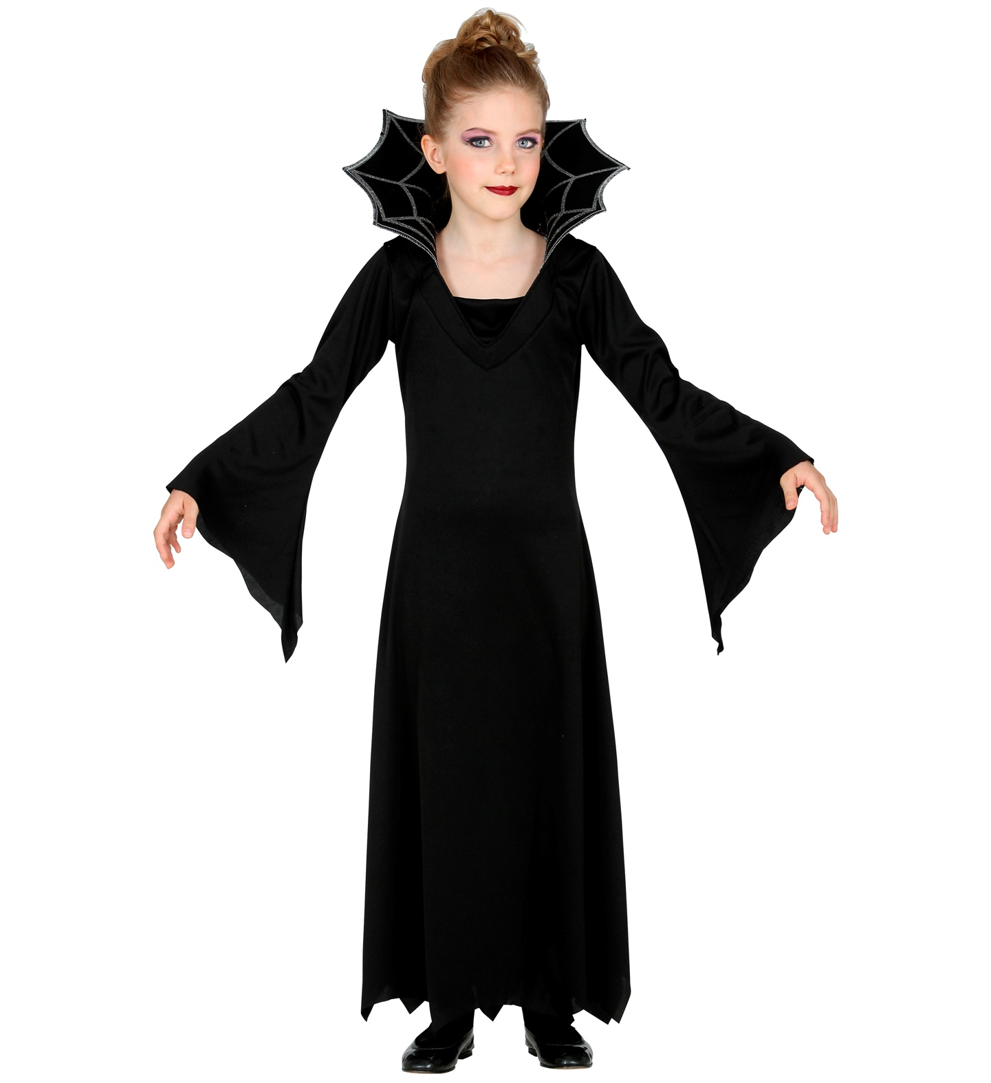 Vestito Carnevale Vampiressa Travestimento Costume per Halloween da Bambino - 5238