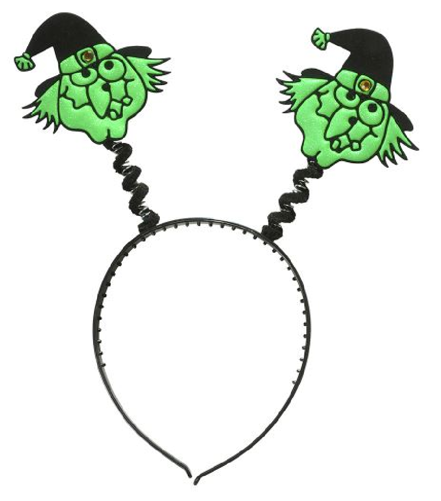Cerchietto con Strega Riflettente Accessori per Abito Vestito Travestimento Carnevale Halloween - 5329e