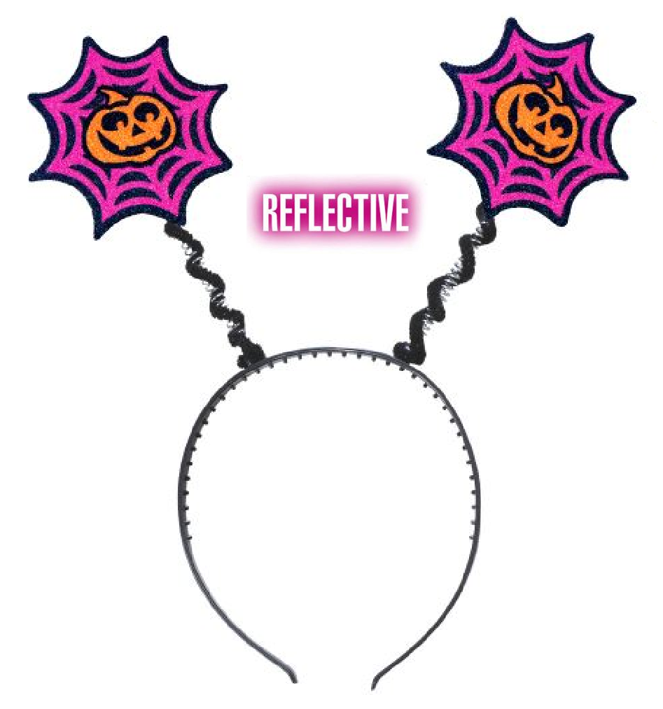 Cerchietto con Zucca Riflettente Accessori per Abito Vestito Travestimento Carnevale Halloween - 5329e