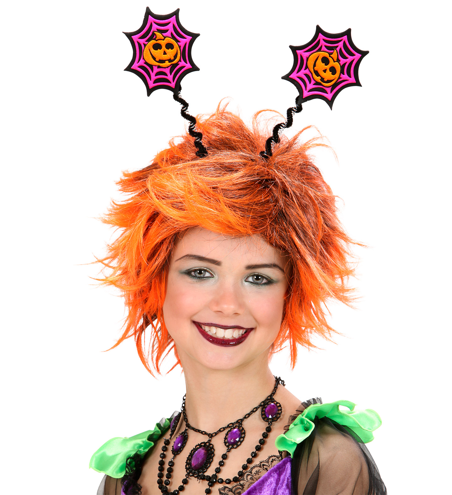 Cerchietto con Zucca Riflettente Accessori per Abito Vestito Travestimento Carnevale Halloween - 5329e