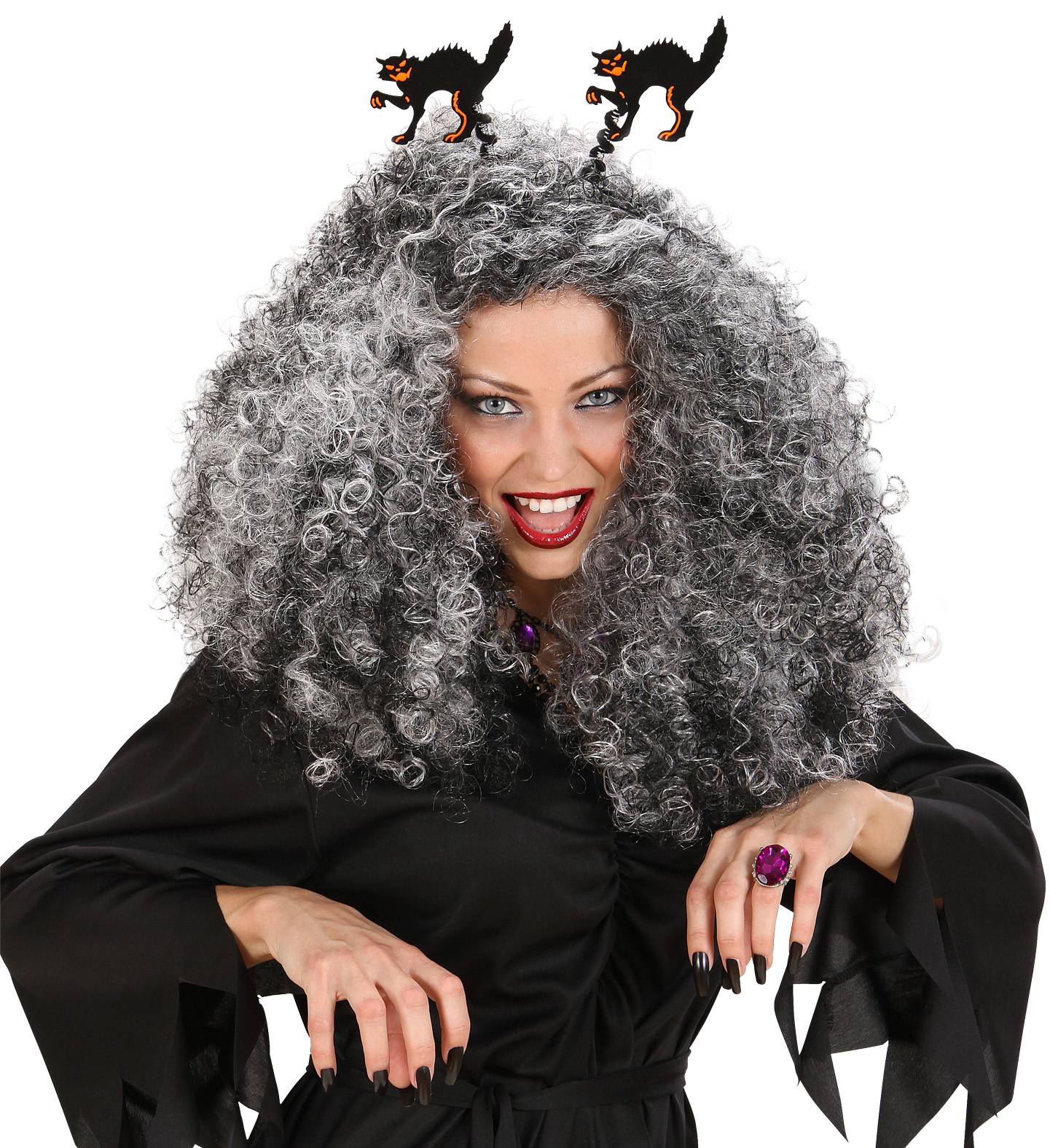 Cerchietto con Gatto Riflettente Accessori per Abito Vestito Travestimento Carnevale Halloween - 5329e