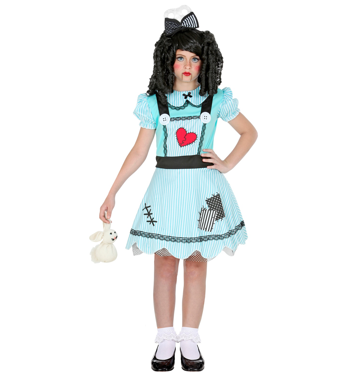 Vestito Carnevale Bambola Travestimento Costume per Halloween da Bambino - 6024