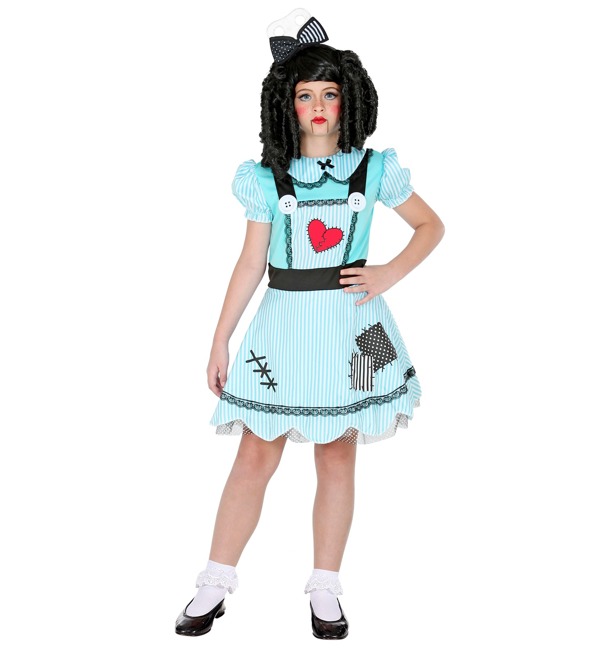Vestito Carnevale Bambola Travestimento Costume per Halloween da Bambino - 6024