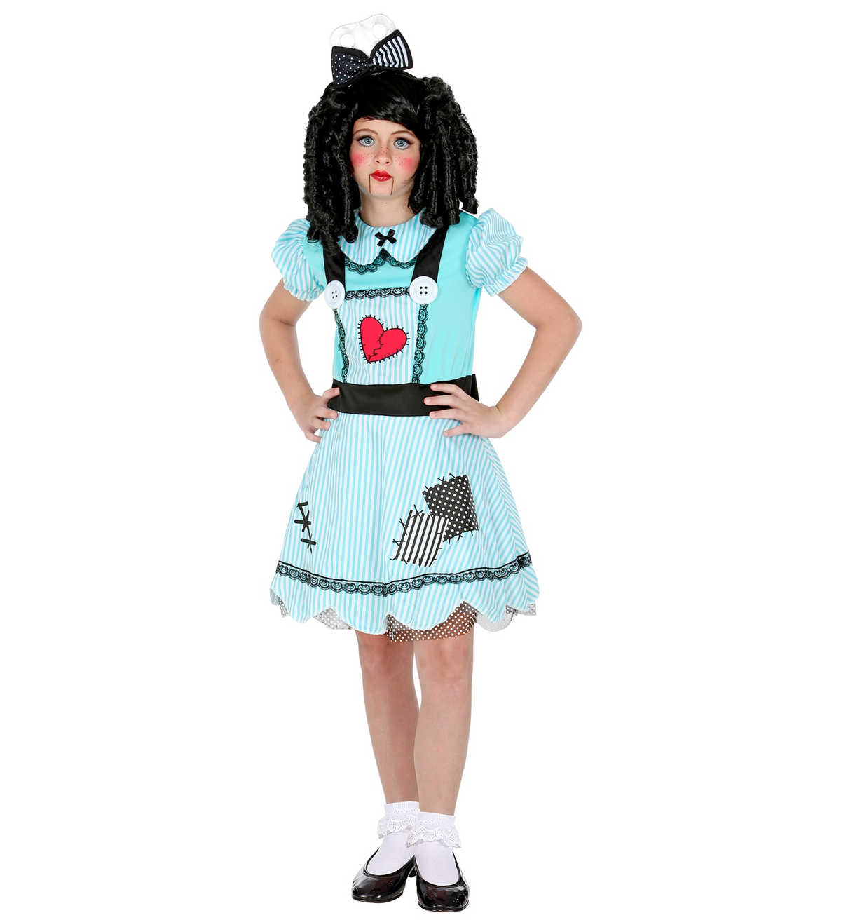 Vestito Carnevale Bambola Travestimento Costume per Halloween da Bambino - 6024