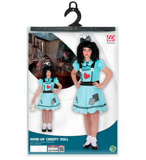 Vestito Carnevale Bambola Travestimento Costume per Halloween da Bambino - 6024