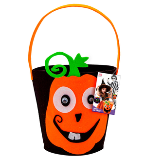 Cestino Dolcetto O Scherzetto Zucca Borsetta Accessori Halloween Carnevale - 61352
