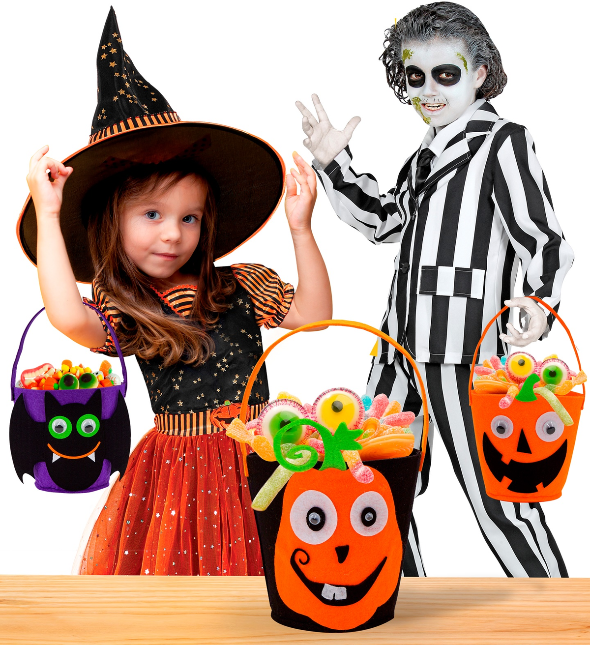 Cestino Dolcetto O Scherzetto Zucca Borsetta Accessori Halloween Carnevale - 61352