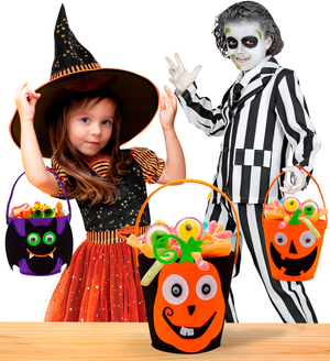 Cestino Dolcetto O Scherzetto Zucca Borsetta Accessori Halloween Carnevale - 61352
