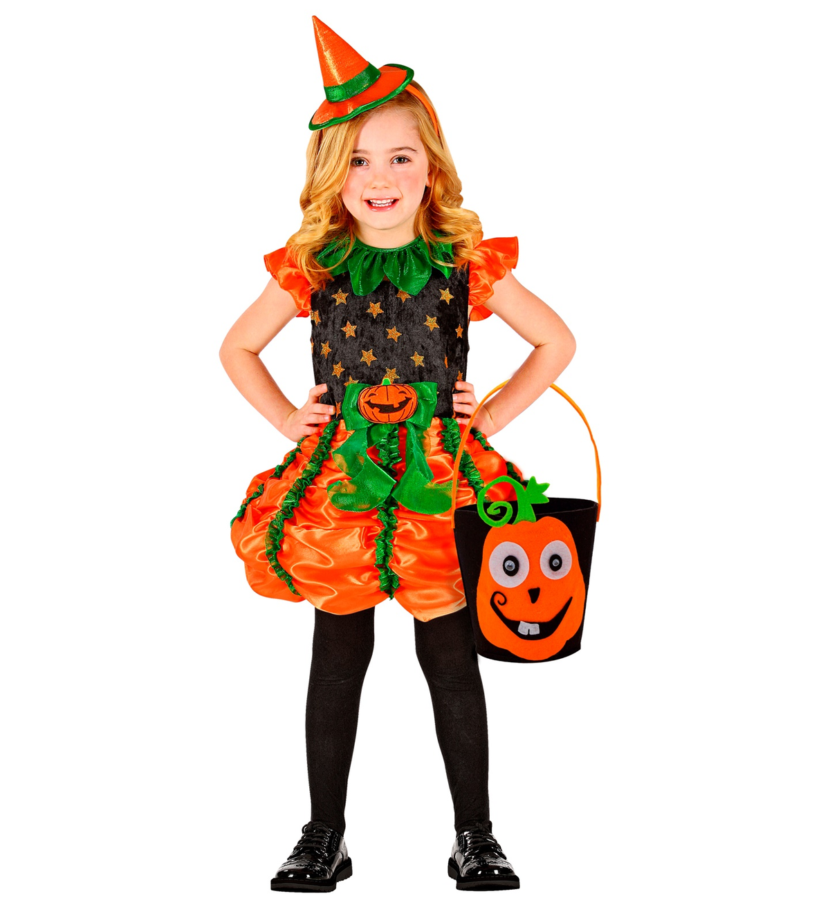 Cestino Dolcetto O Scherzetto Zucca Borsetta Accessori Halloween Carnevale - 61352