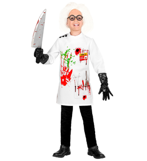 Vestito Carnevale Scienziato Pazzo Travestimento Costume per Halloween da Bambino - 7305