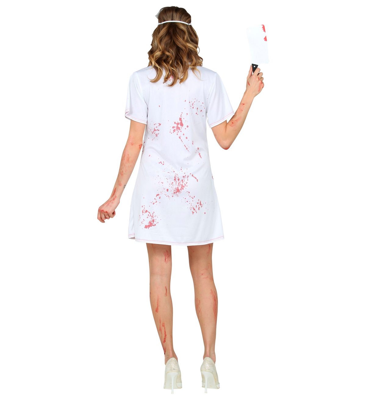 Vestito Carnevale Infermiera Zombie Travestimento Costume Halloween Adulto - 9902