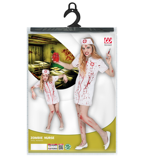 Vestito Carnevale Infermiera Zombie Travestimento Costume per Halloween da Bambino - 9902