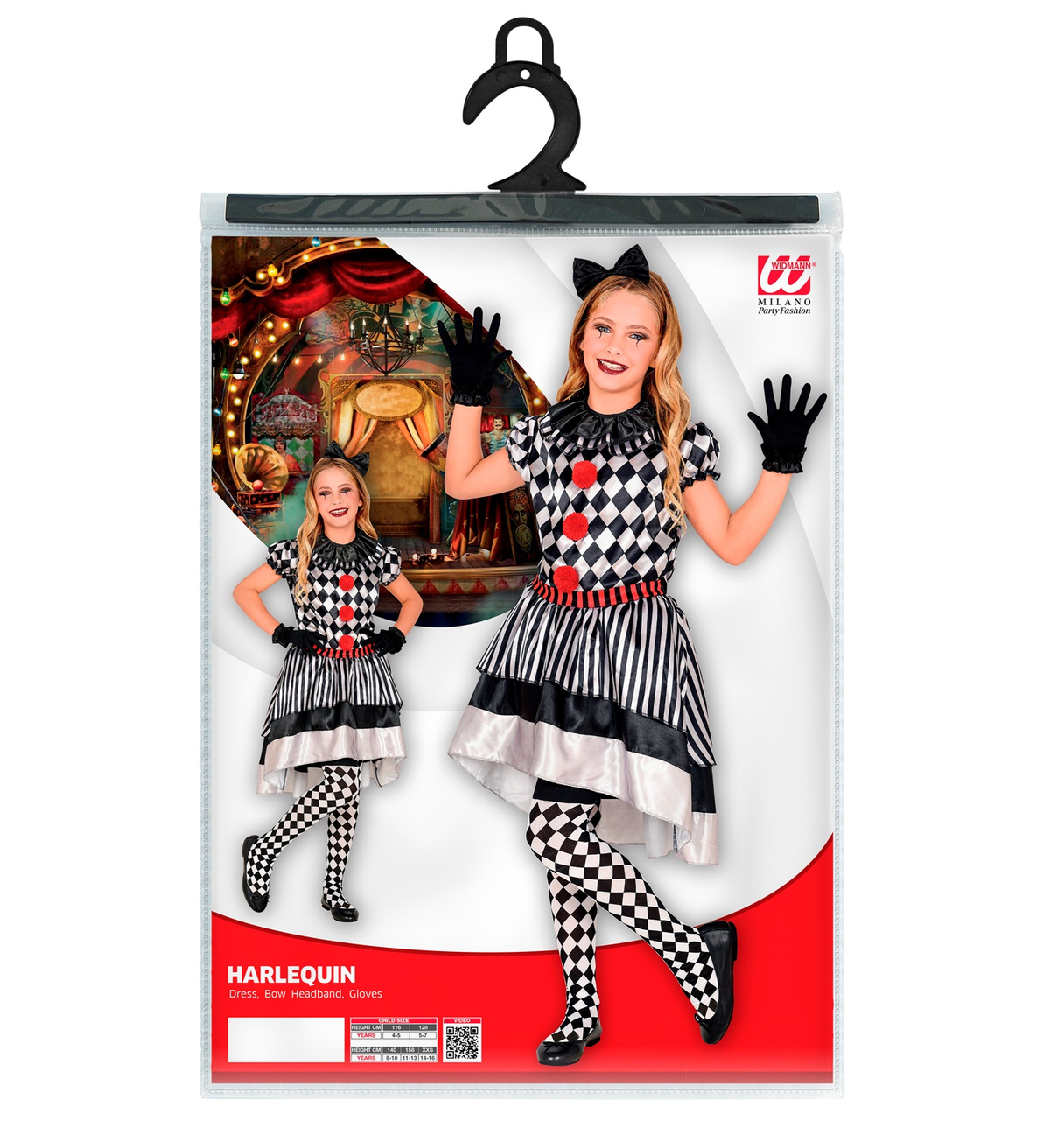 Vestito Carnevale Pagliaccio Vintage Travestimento Costume per Halloween da Bambino - 0901