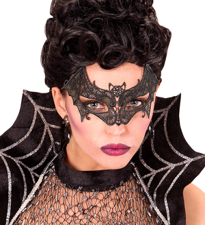 Maschera Pipistrello in Pizzo Accessori Travestimento Halloween - 04741