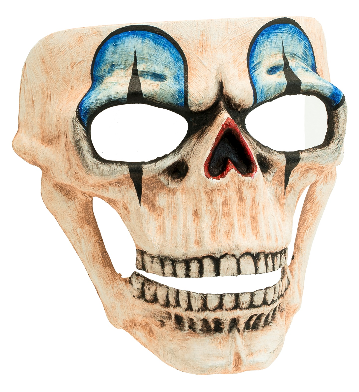 Maschera Commedia Dell'arte Teschio Clown Accessori Travestimento Halloween - 08475