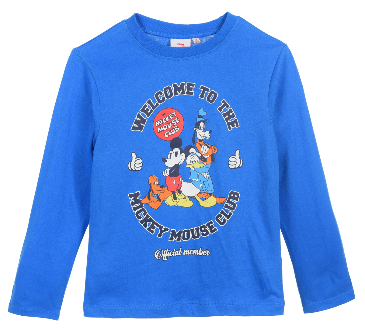 T-Shirt M.l. Topolino DISNEY Mickey Mouse Bambino Ragazzo 3/6 Anni - Xh1167celeste