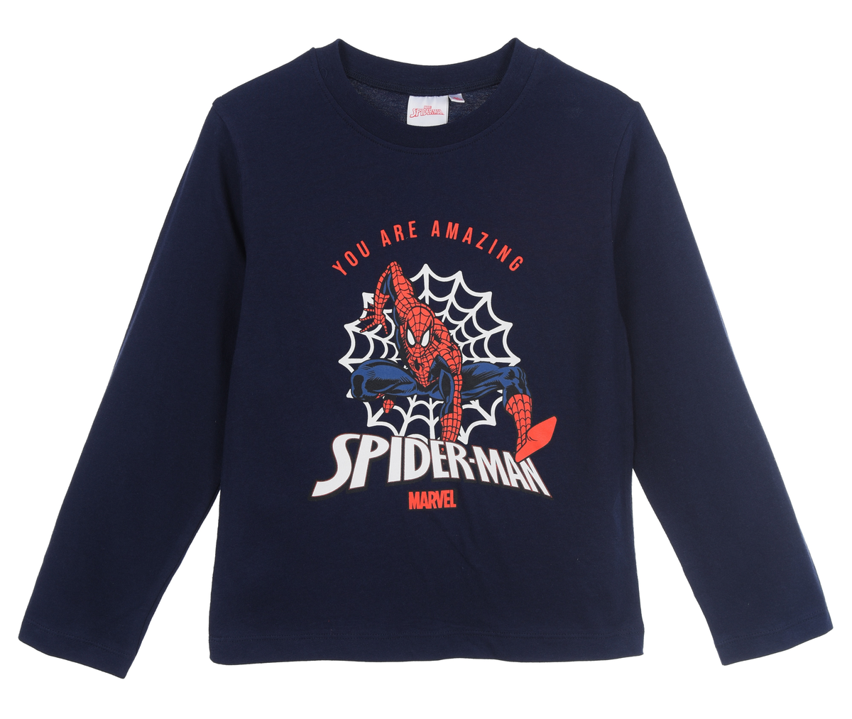 T-Shirt M.l. Spiderman MARVEL Bambino Ragazzo Sun City 3/8 Anni - Xh1020blu