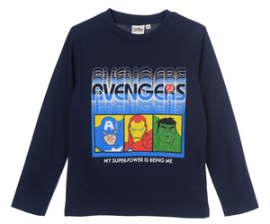 T-Shirt M.l. Avengers MARVEL Bambino Ragazzo Sun City 4/10 Anni - Xh1151blu