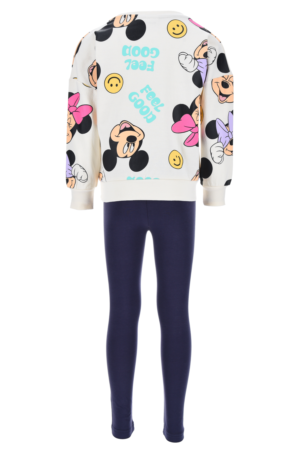 Completo Felpa con Leggings Minni Bambina Sun City 3/8 Anni - Xh1220bianco