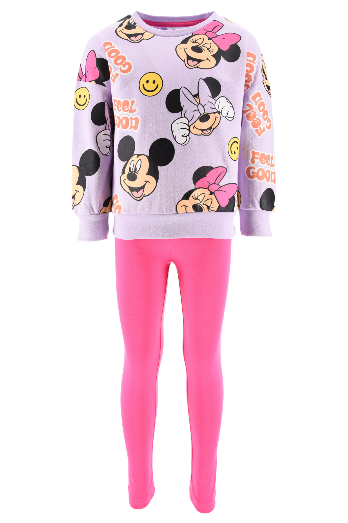 Completo Felpa con Leggings Minni Bambina Sun City 3/8 Anni - Xh1220fuxia